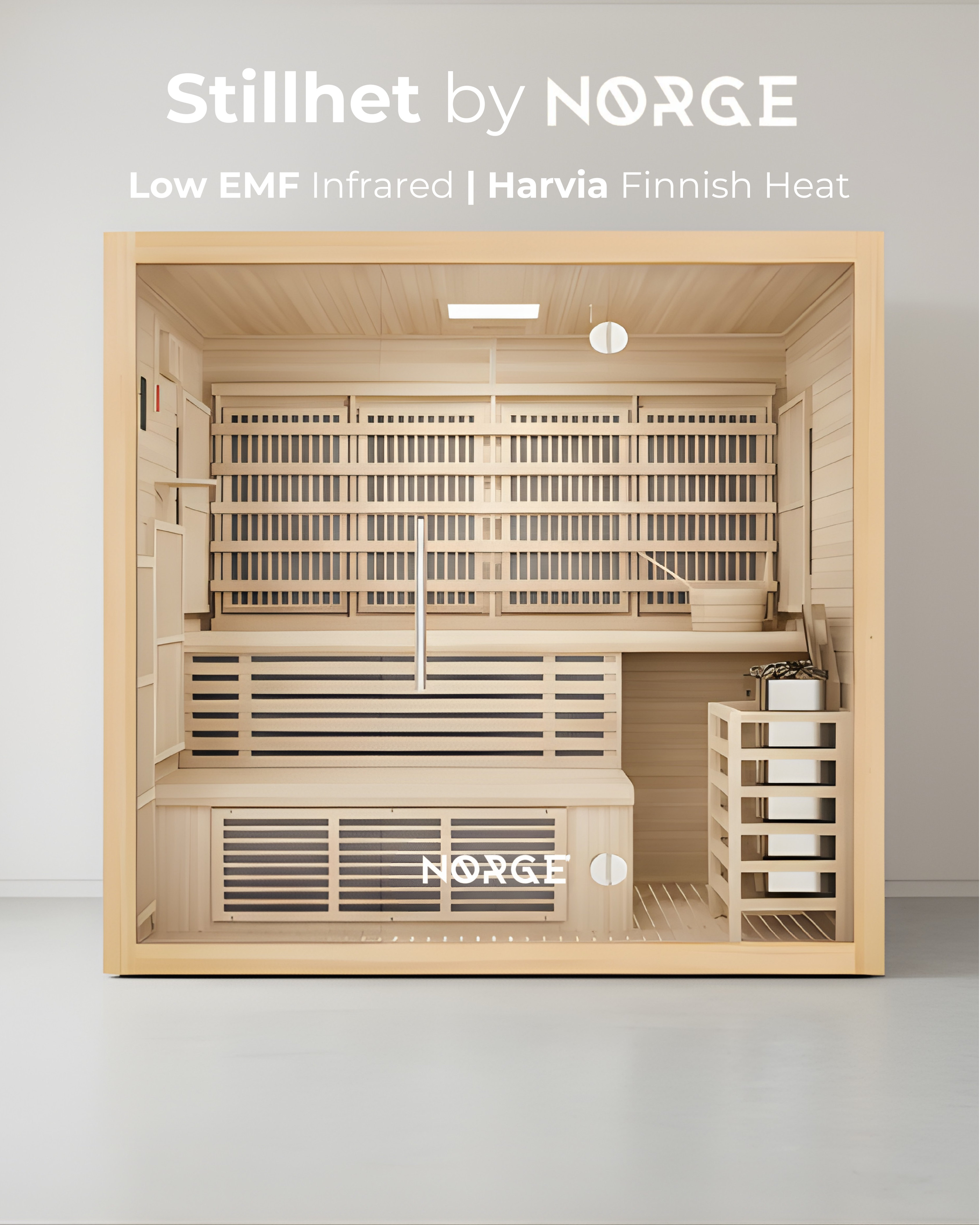Stillhet 4-Person Hybrid Sauna
