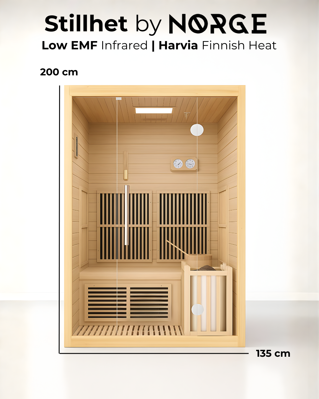 Stillhet 2-Person Hybrid Sauna