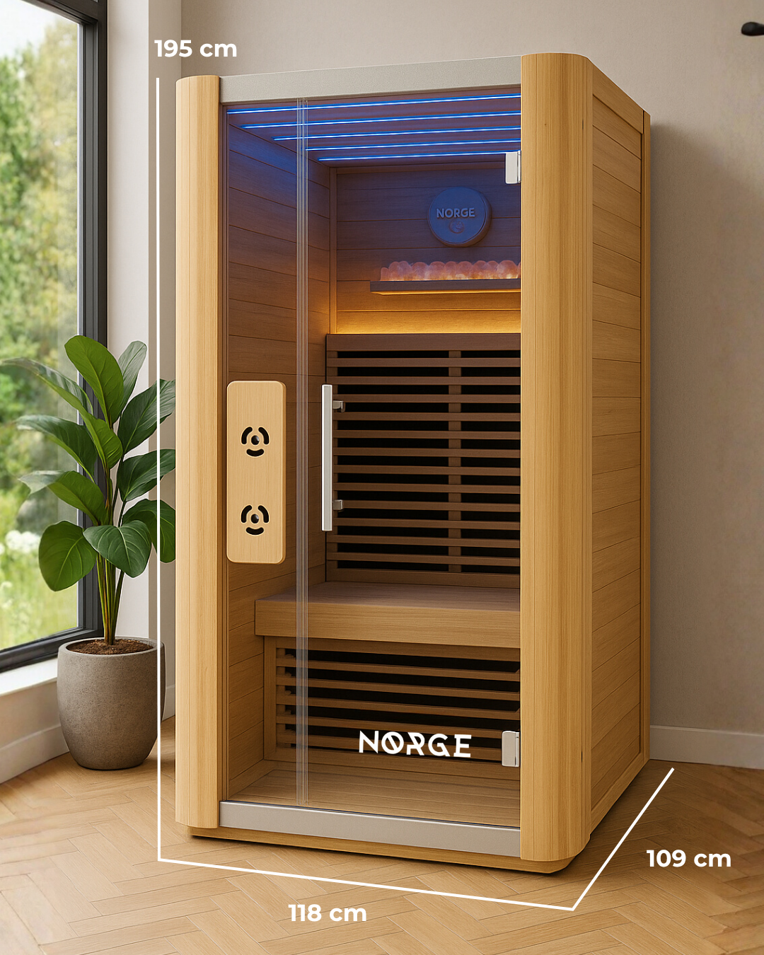 Røddning 2-Person Infrared Sauna