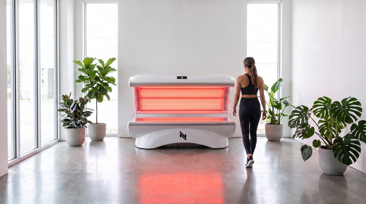 Norge Red Light Bed in a studio