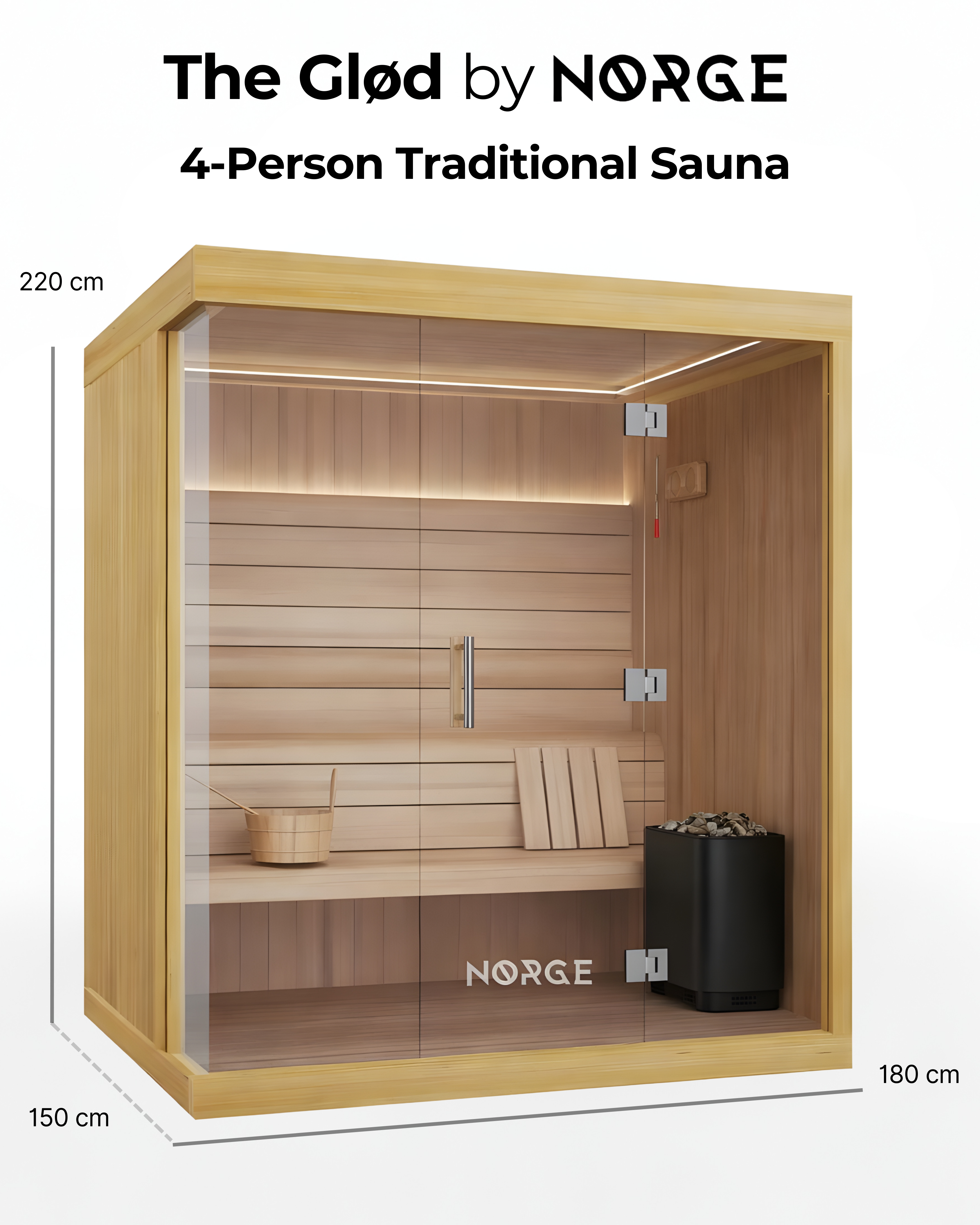 Glød 4-Person Traditional Sauna