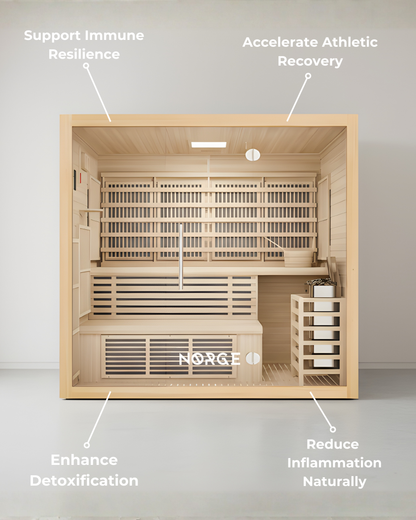 Stillhet 4-Person Hybrid Sauna