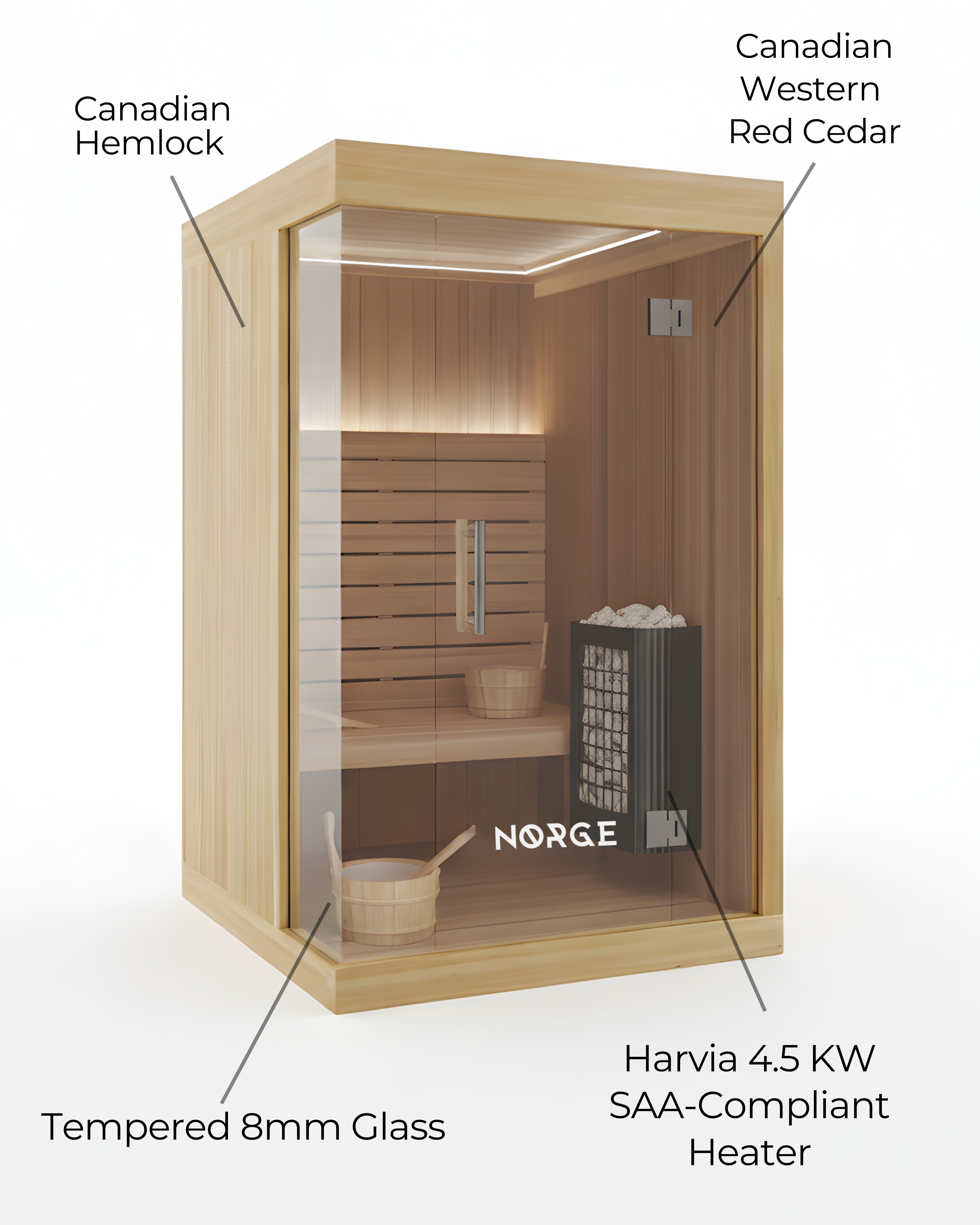 Glød Traditional 2-Person Sauna